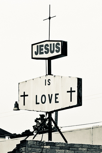 WHITE Jesus is Love